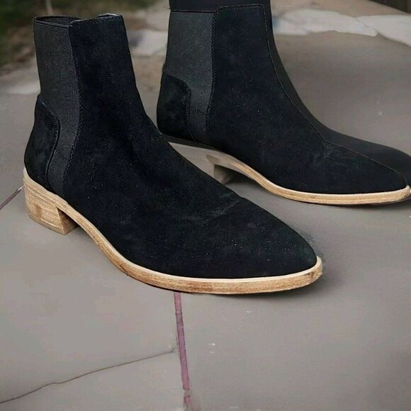 Vaneli Mariel Black Suede Ankle Boots  Women's Size 8.5 - Picture 4 of 8